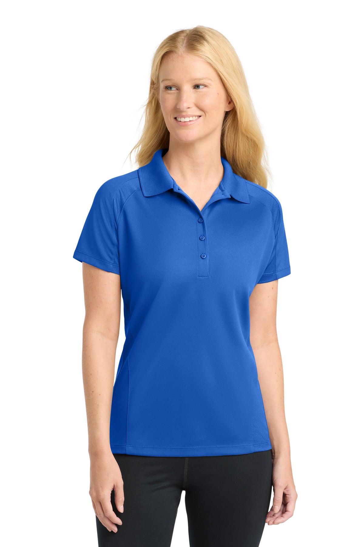 Sport-Tek Women's Dri-Mesh Pro Polo. L474 in Royal