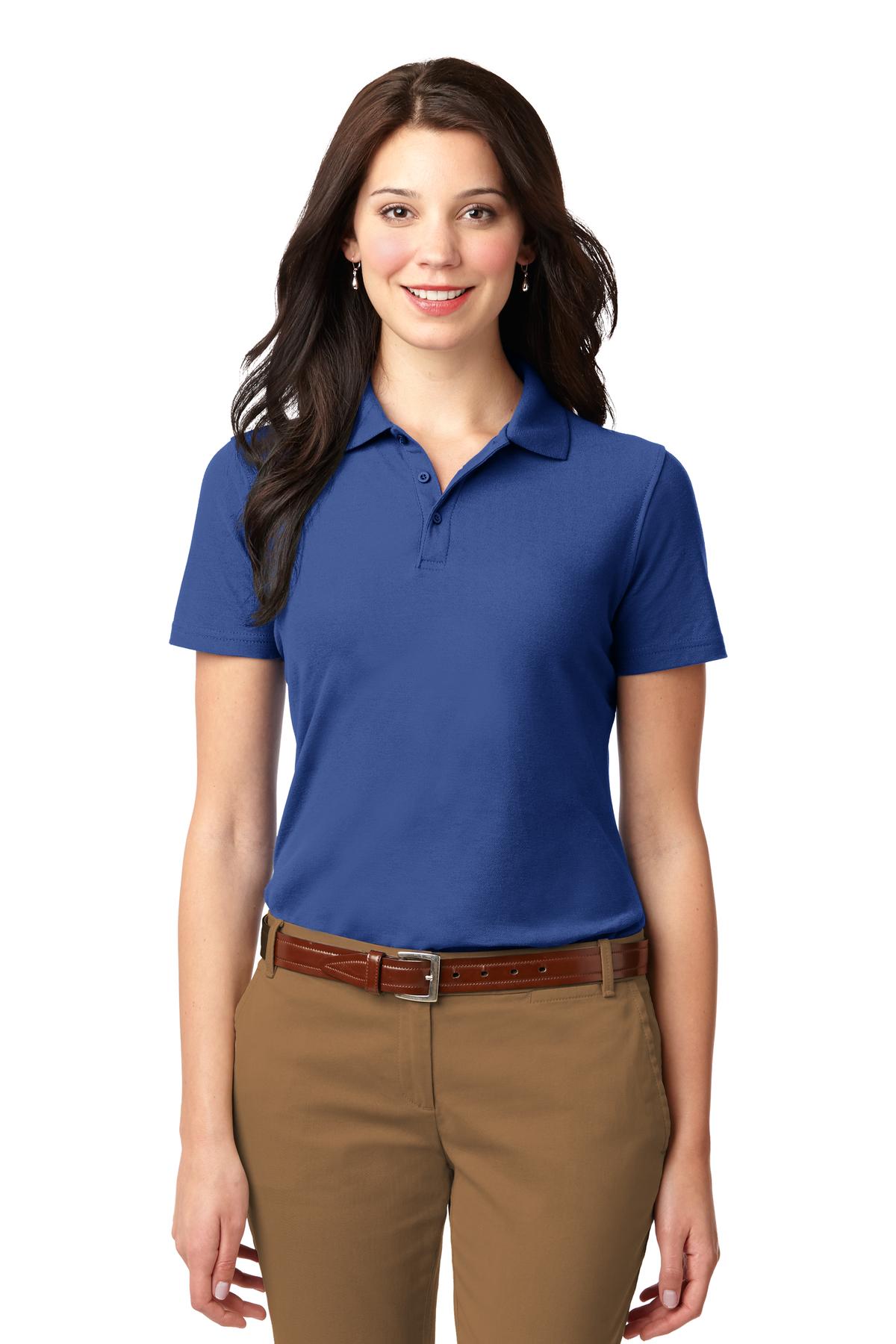 Port Authority Women's Stain-Resistant Polo. L510 in Royal
