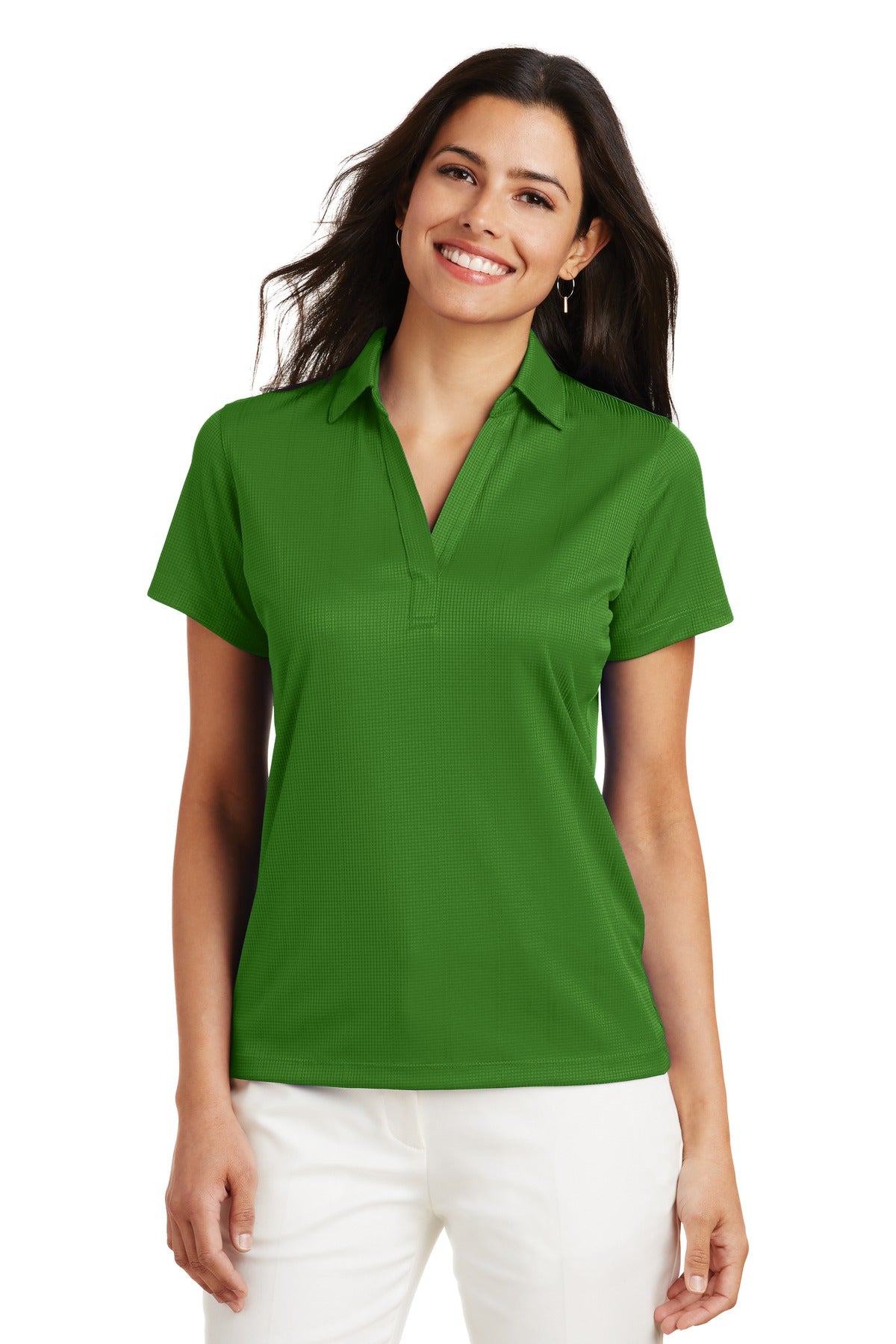 Port Authority Women's Performance Fine Jacquard Polo. L528 in Vine Green
