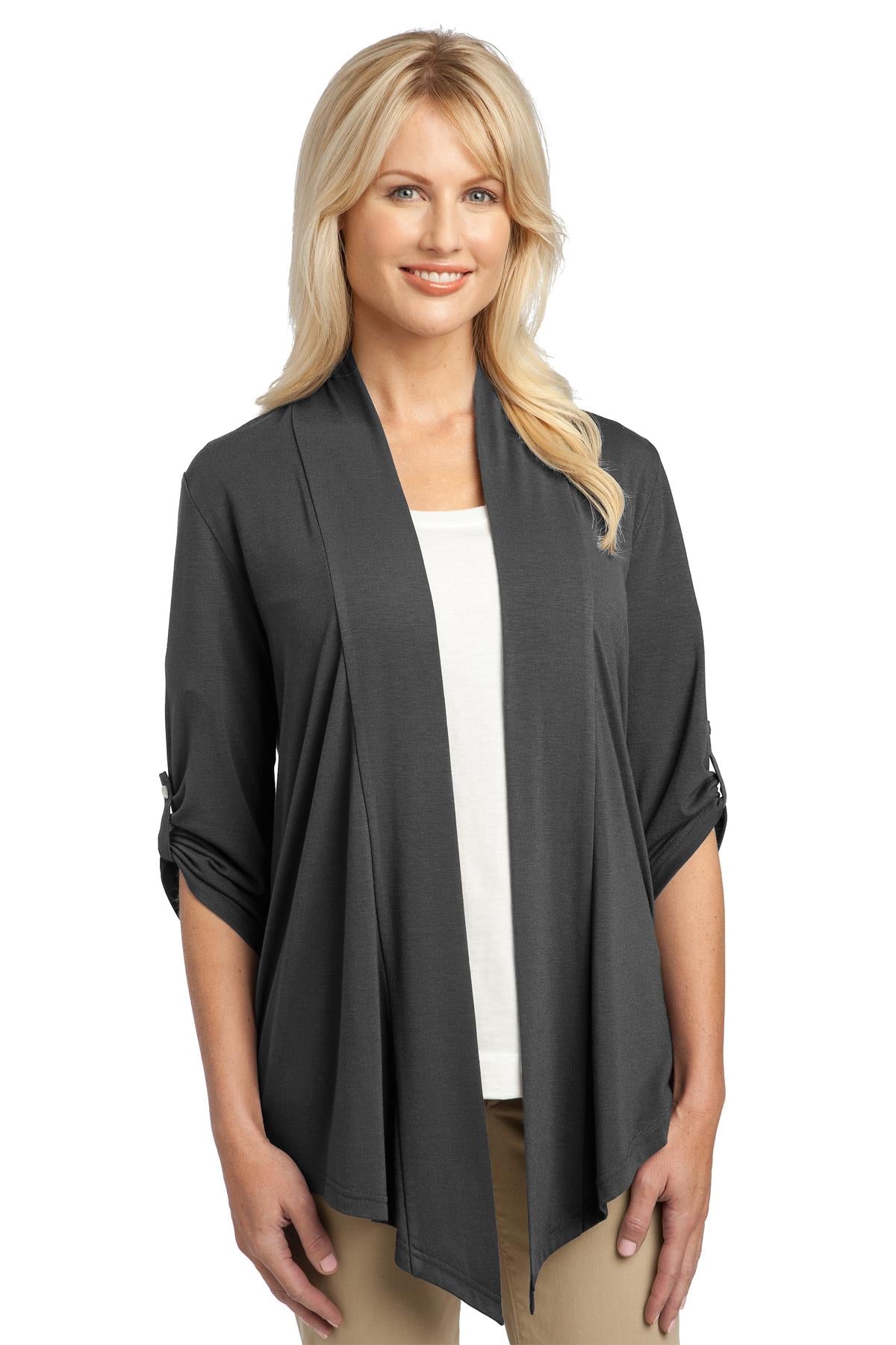 Port Authority Women's Concept Shrug. L543 in Grey Smoke