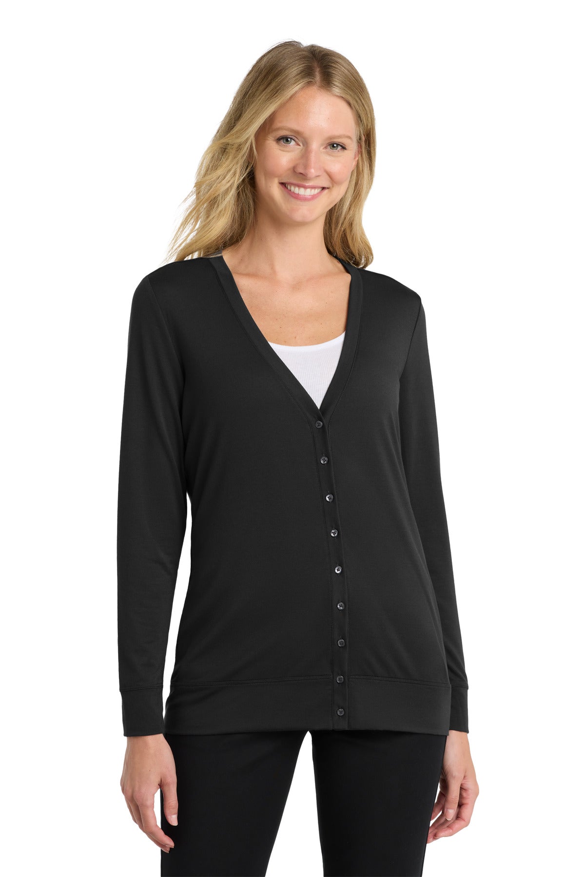 Port Authority Women's Concept Cardigan. L545 in Black