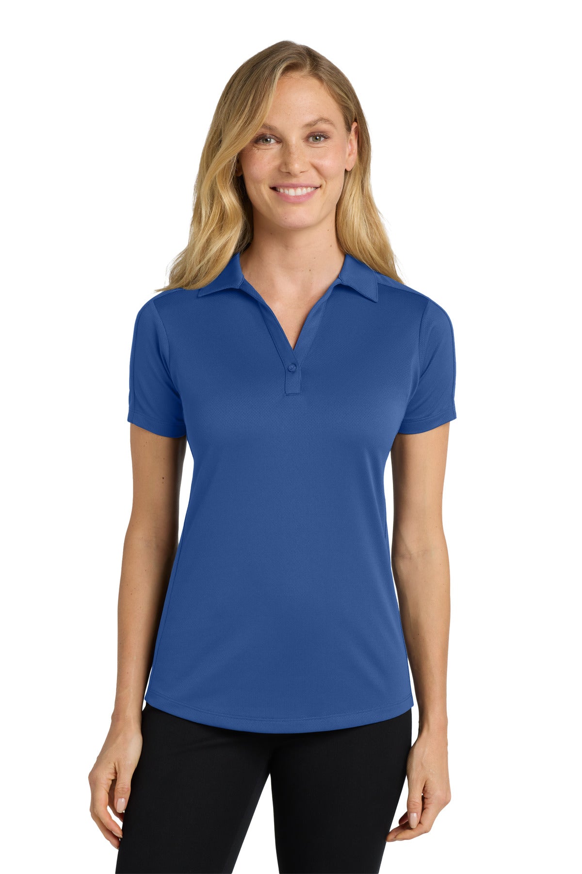 Port Authority Women's Diamond Jacquard Polo. L569 in True Blue