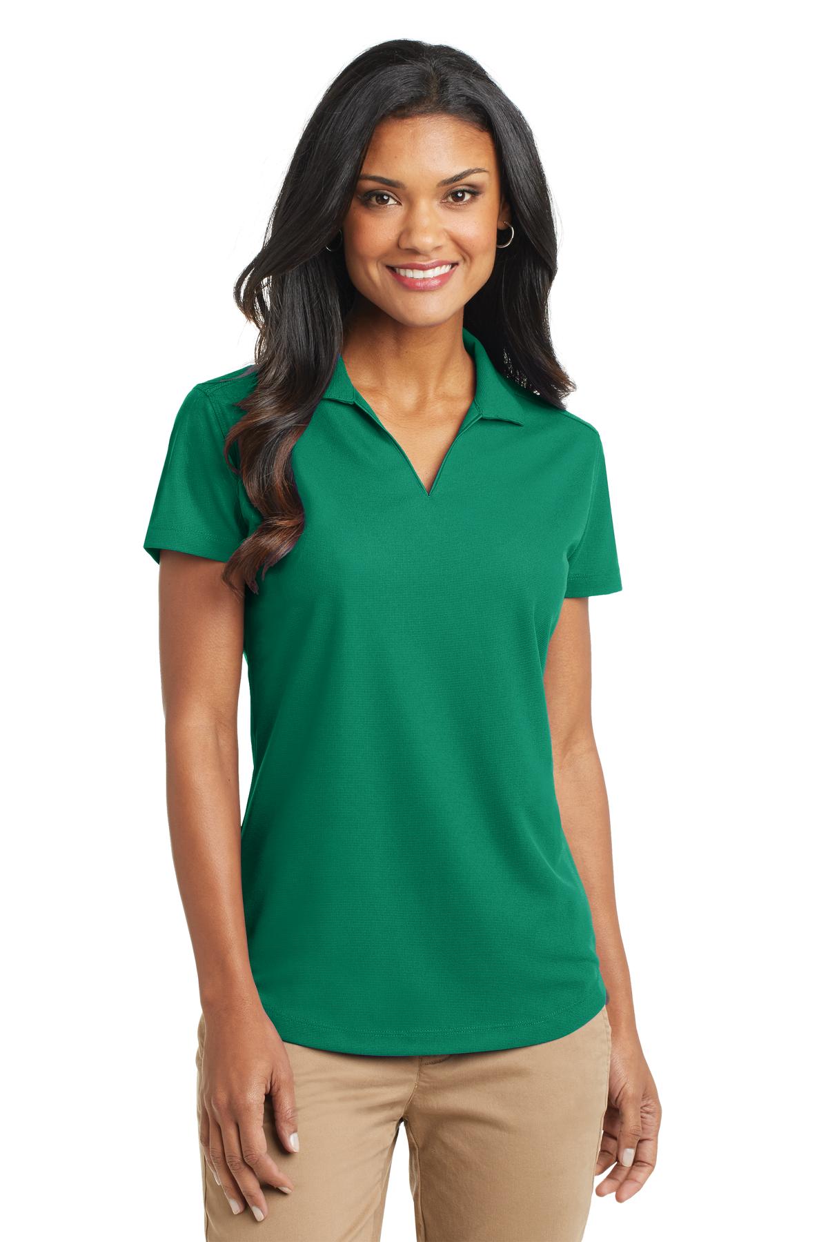 Port Authority Women's Dry Zone Grid Polo. L572 in Jewel Green