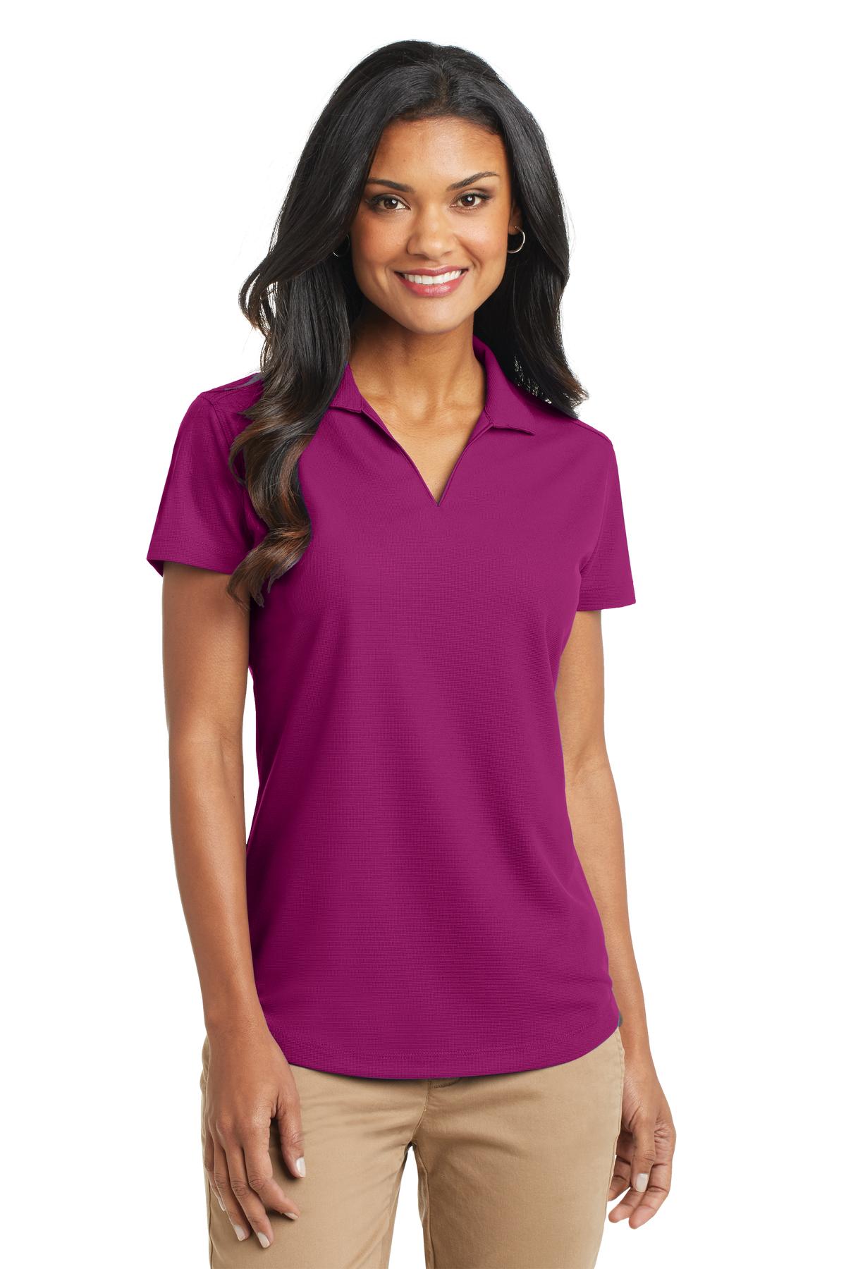 Port Authority Women's Dry Zone Grid Polo. L572 in Magenta