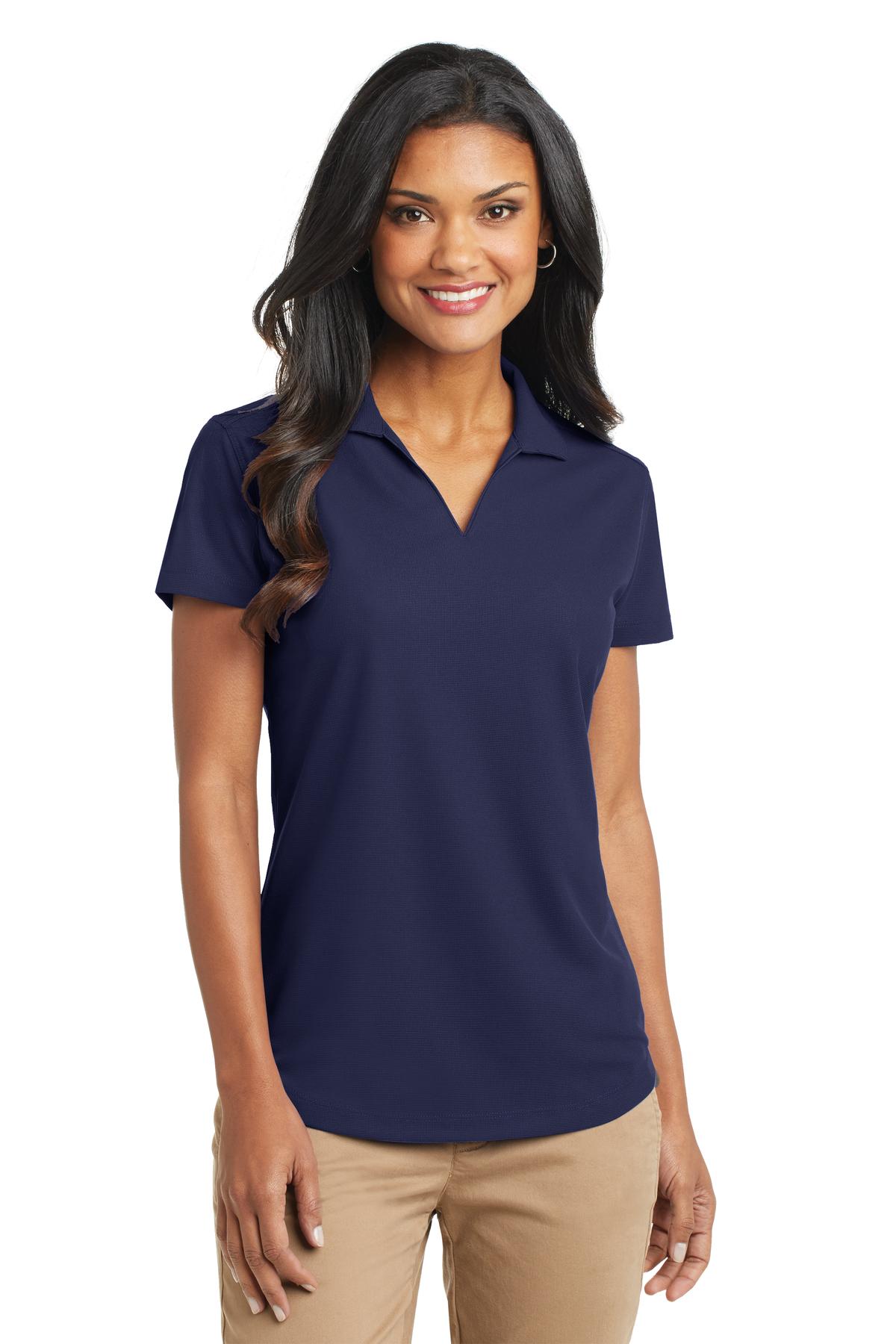 Port Authority Women's Dry Zone Grid Polo. L572 in True Navy
