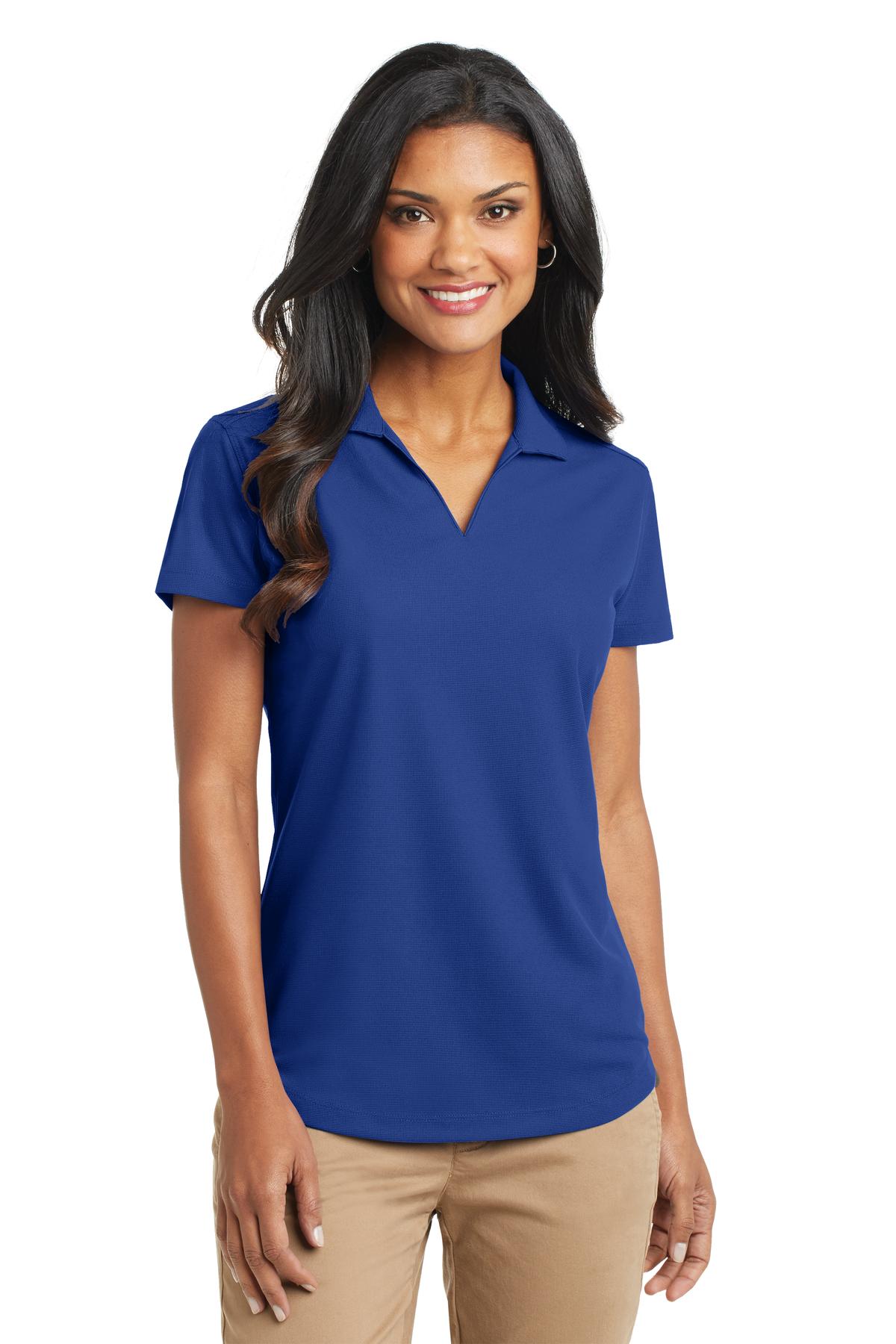 Port Authority Women's Dry Zone Grid Polo. L572 in True Royal