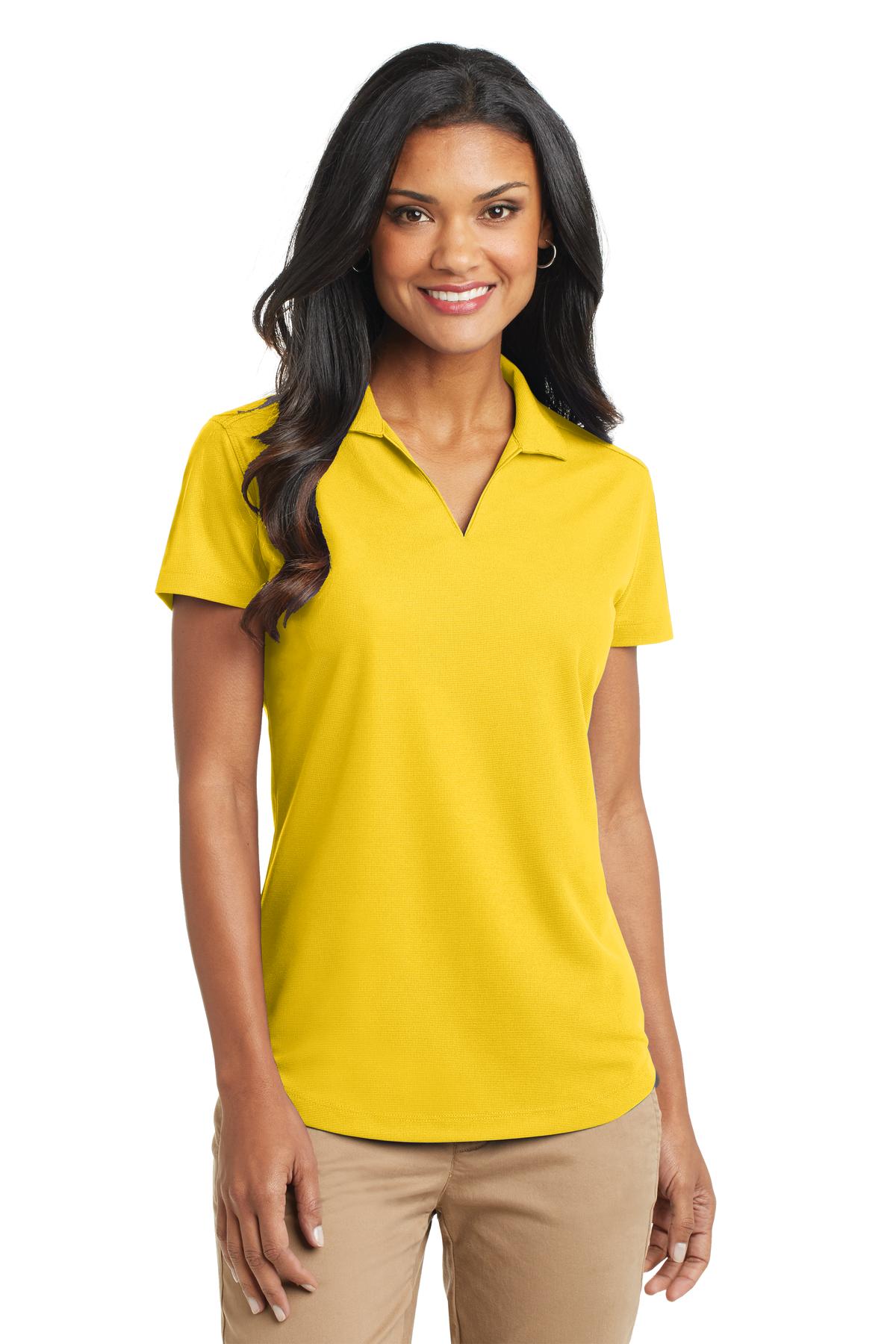 Port Authority Women's Dry Zone Grid Polo. L572 in Yellow