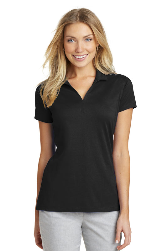 Port Authority Women's Rapid Dry Mesh Polo. L573 in Black