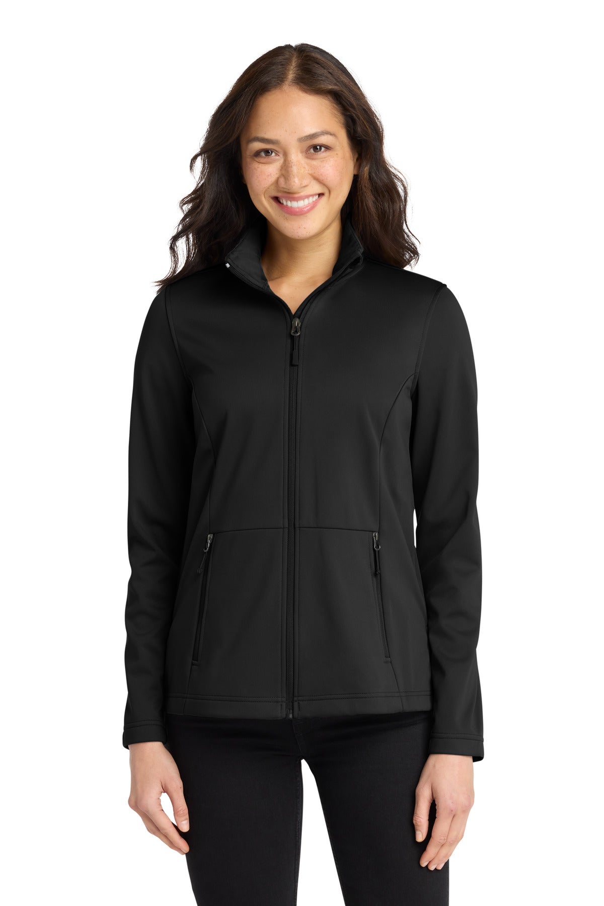 Port Authority Women's Flexshell Jacket L617 in Deep Black