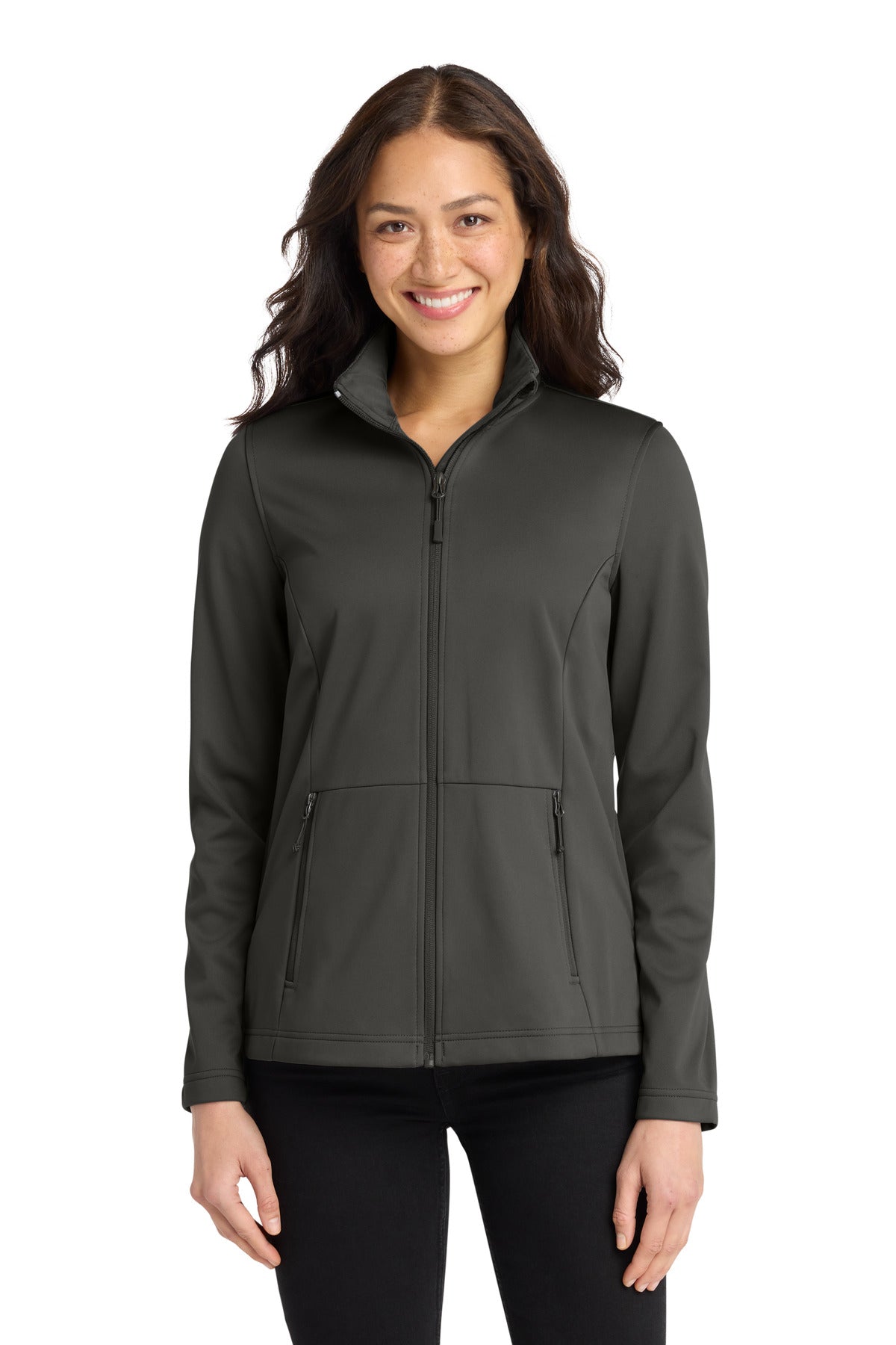 Port Authority Women's Flexshell Jacket L617 in Grey Steel