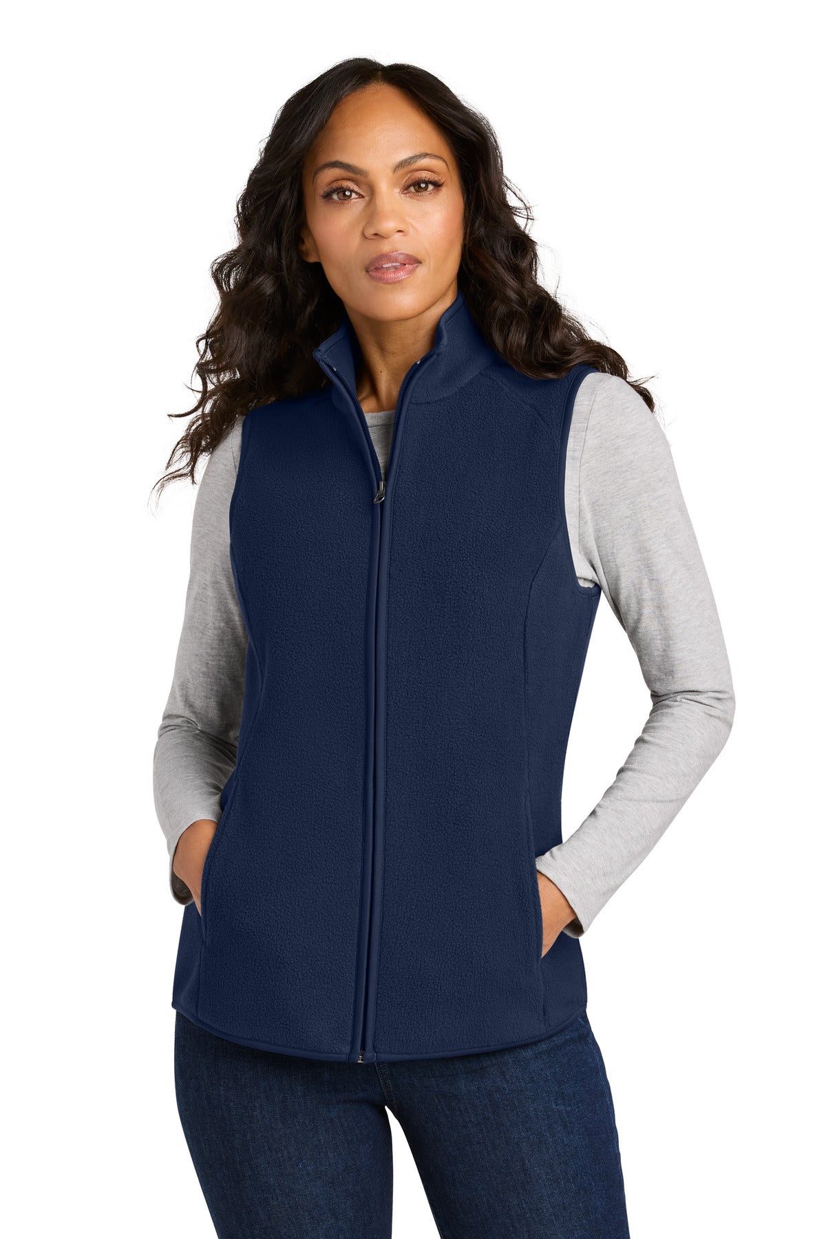 Port Authority Women's C-FREE Fleece Vest L702 in True Navy