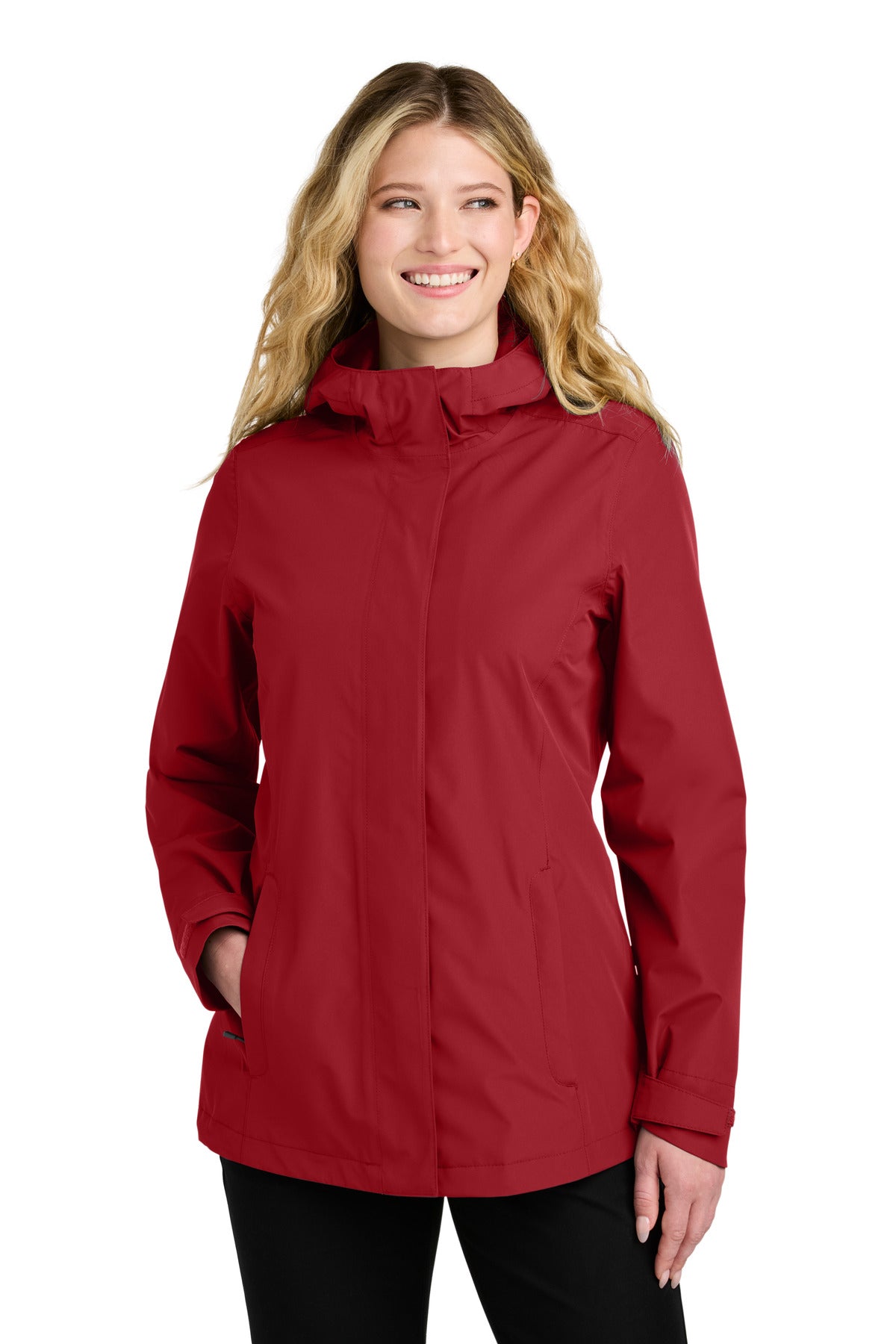 Port Authority Women's C-FREE Rain Jacket L714 in Rich Red