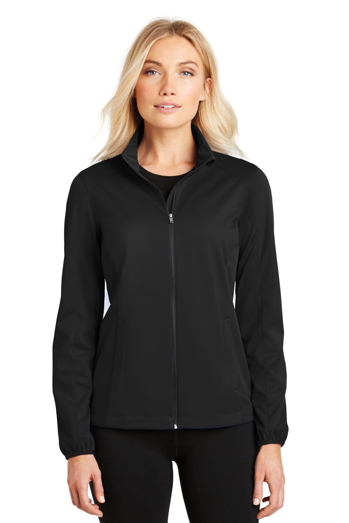 Port Authority Women's Active Soft Shell Jacket. L717 in Deep Black