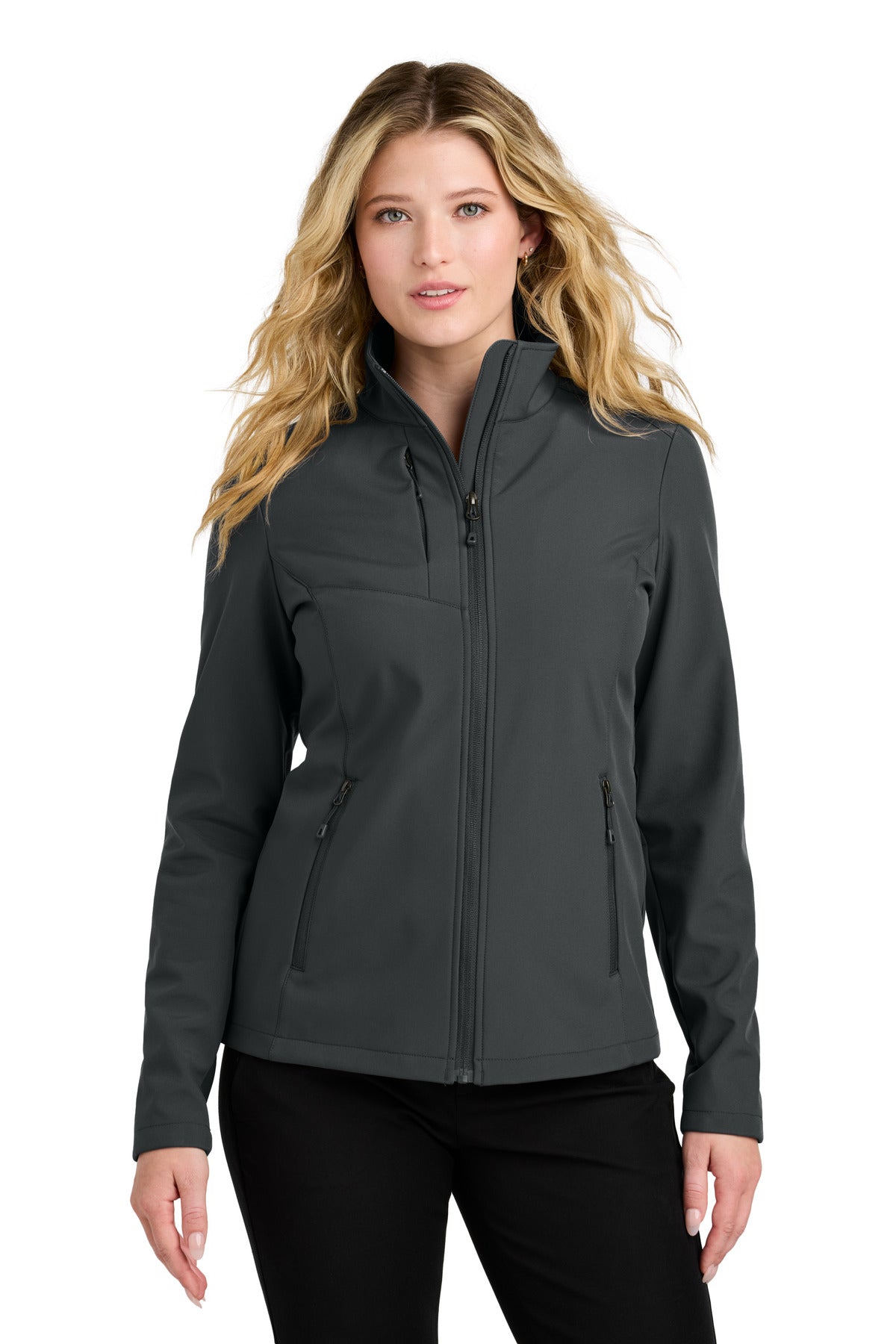 Port Authority Women's C-FREE Core Soft Shell L720 in Grey Steel