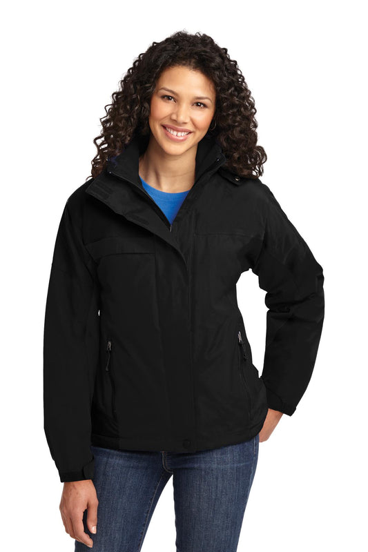 Port Authority Women's Nootka Jacket.  L792 in Black/ Black