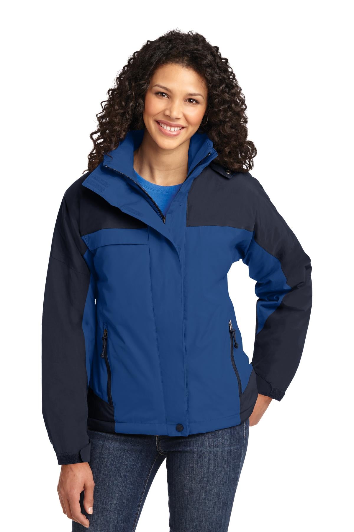 Port Authority Women's Nootka Jacket.  L792 in Regatta Blue/ Navy