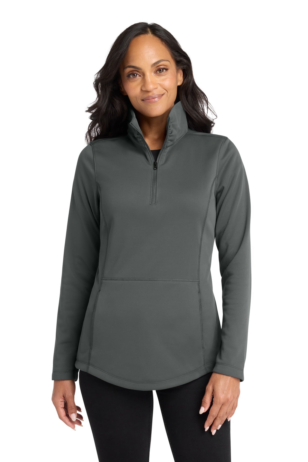 Port Authority Women's Smooth Fleece 1/4-Zip L804 in Graphite