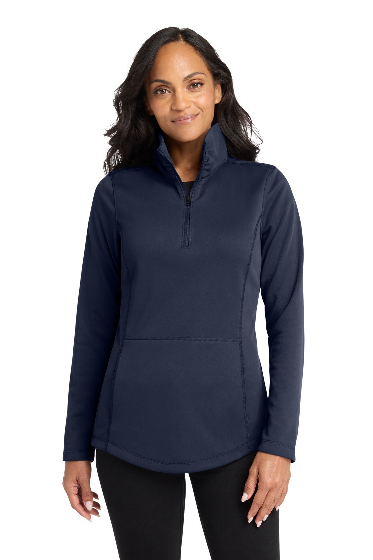 Port Authority Women's Smooth Fleece 1/4-Zip L804 in River Blue Navy