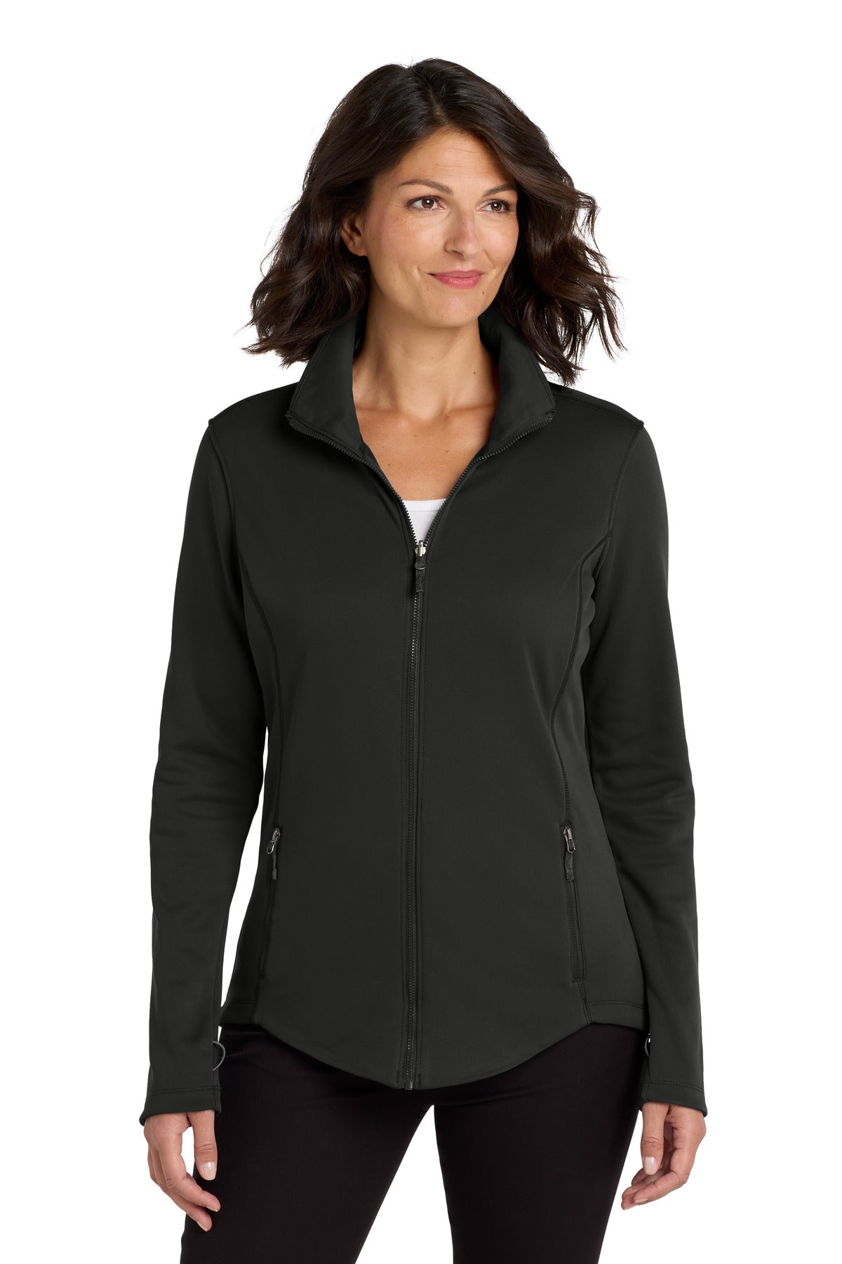 Port Authority  Women's Collective Smooth Fleece Jacket. L904 in Deep Black