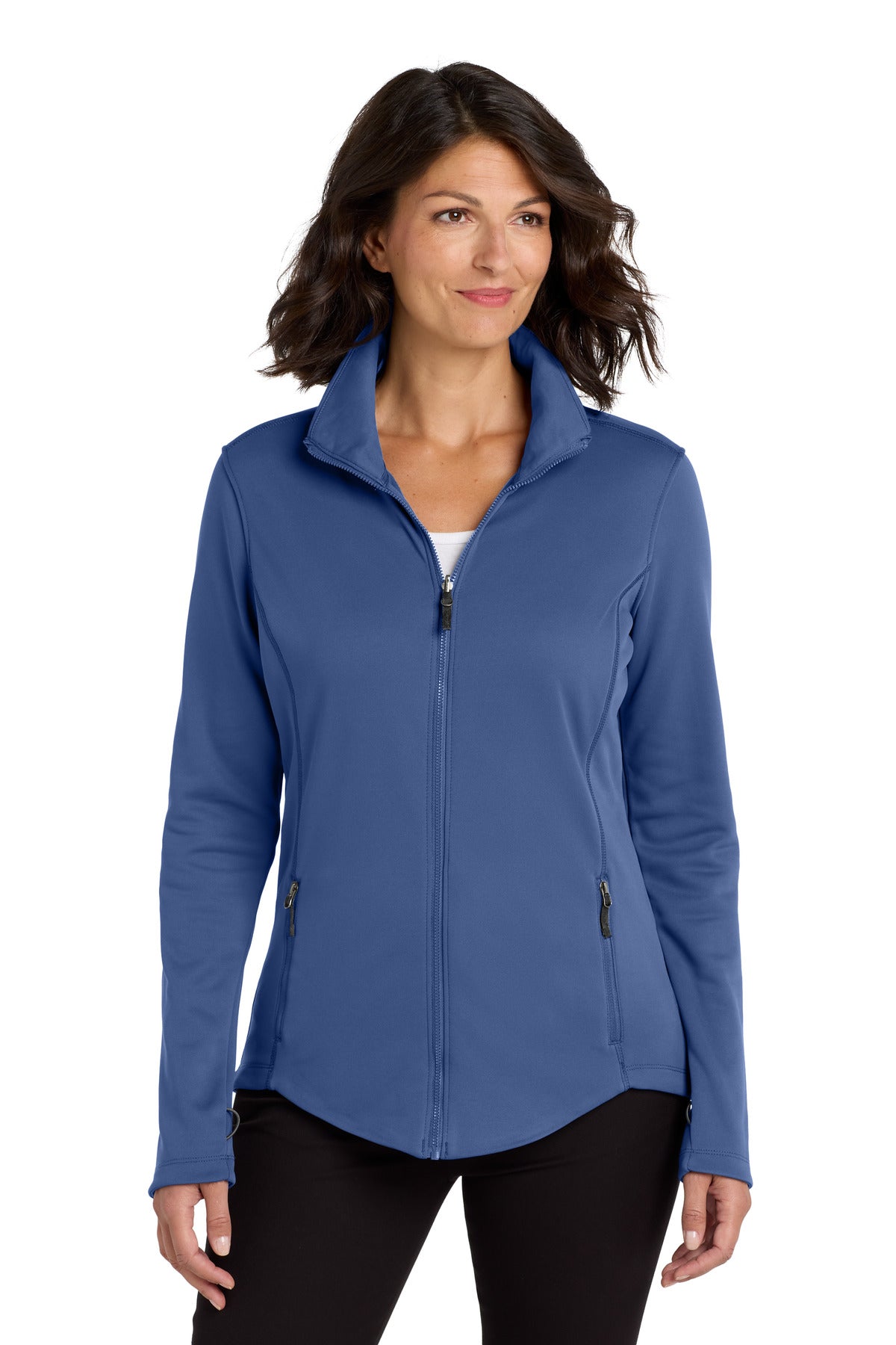 Port Authority  Women's Collective Smooth Fleece Jacket. L904 in Night Sky Blue