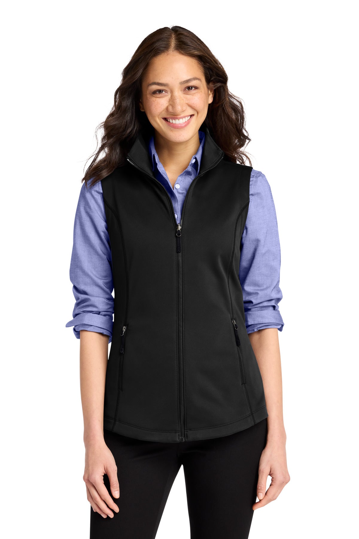 Port Authority Women's Collective Smooth Fleece Vest L906 in Deep Black
