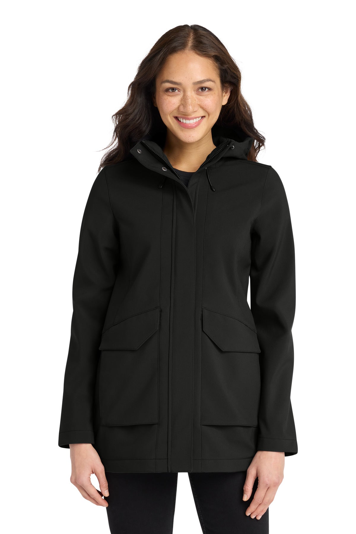 Port Authority Women's Collective Outer Soft Shell Parka L919 in Deep Black