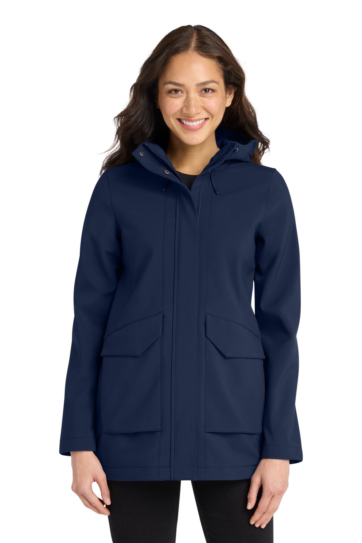 Port Authority Women's Collective Outer Soft Shell Parka L919 in River Blue Navy