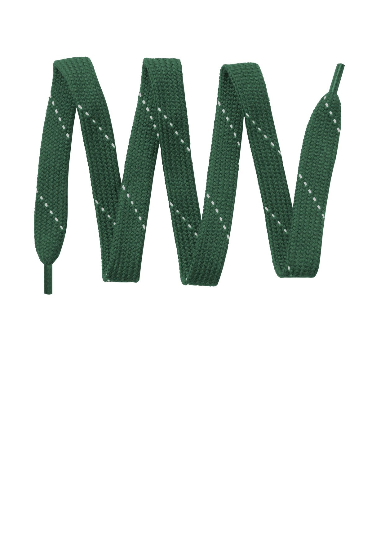 Sport-Tek Laces. LACE in Forest Green/ White
