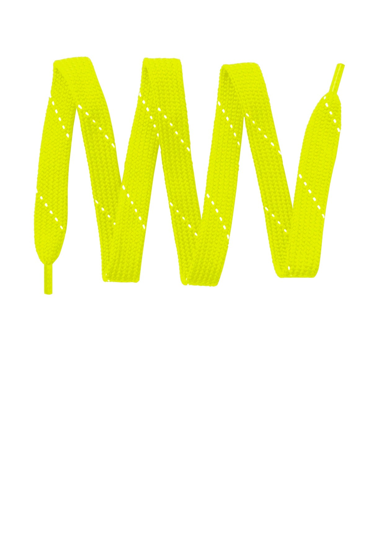 Sport-Tek Laces. LACE in Neon Yellow/ White