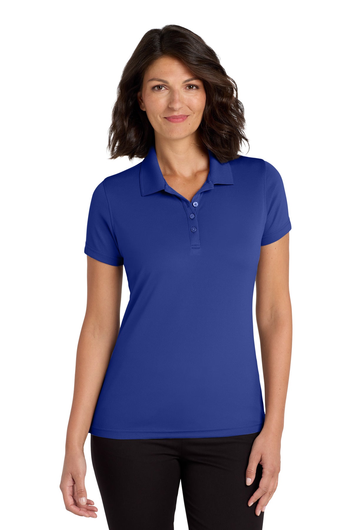 Port Authority Women's Dry Zone UV Micro-Mesh Polo. LK110 in True Royal