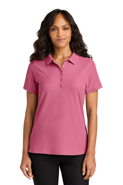 Port Authority Women's Wearever Signature Pique Polo LK200 in Awareness Pink