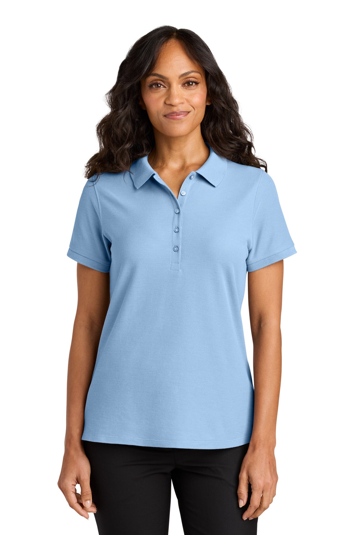 Port Authority Women's Wearever Signature Pique Polo LK200 in Cloud Blue
