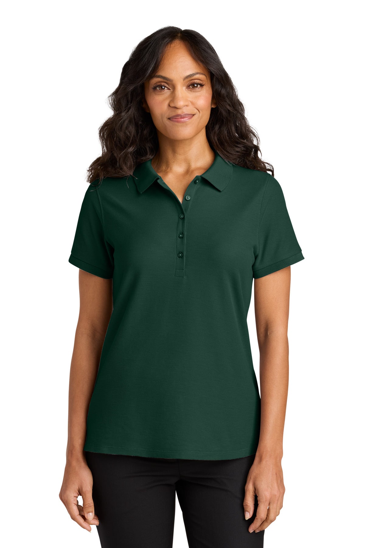 Port Authority Women's Wearever Signature Pique Polo LK200 in Dark Green