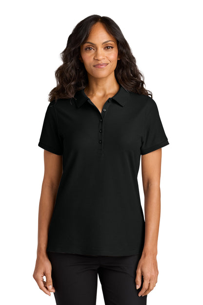 Port Authority Women's Wearever Signature Pique Polo LK200 in Deep Black