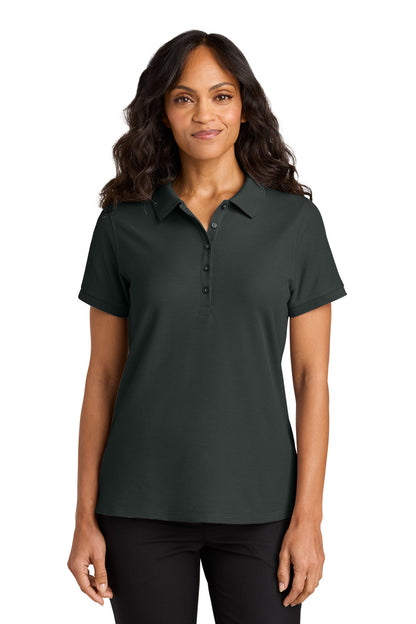 Port Authority Women's Wearever Signature Pique Polo LK200 in Grey Smoke
