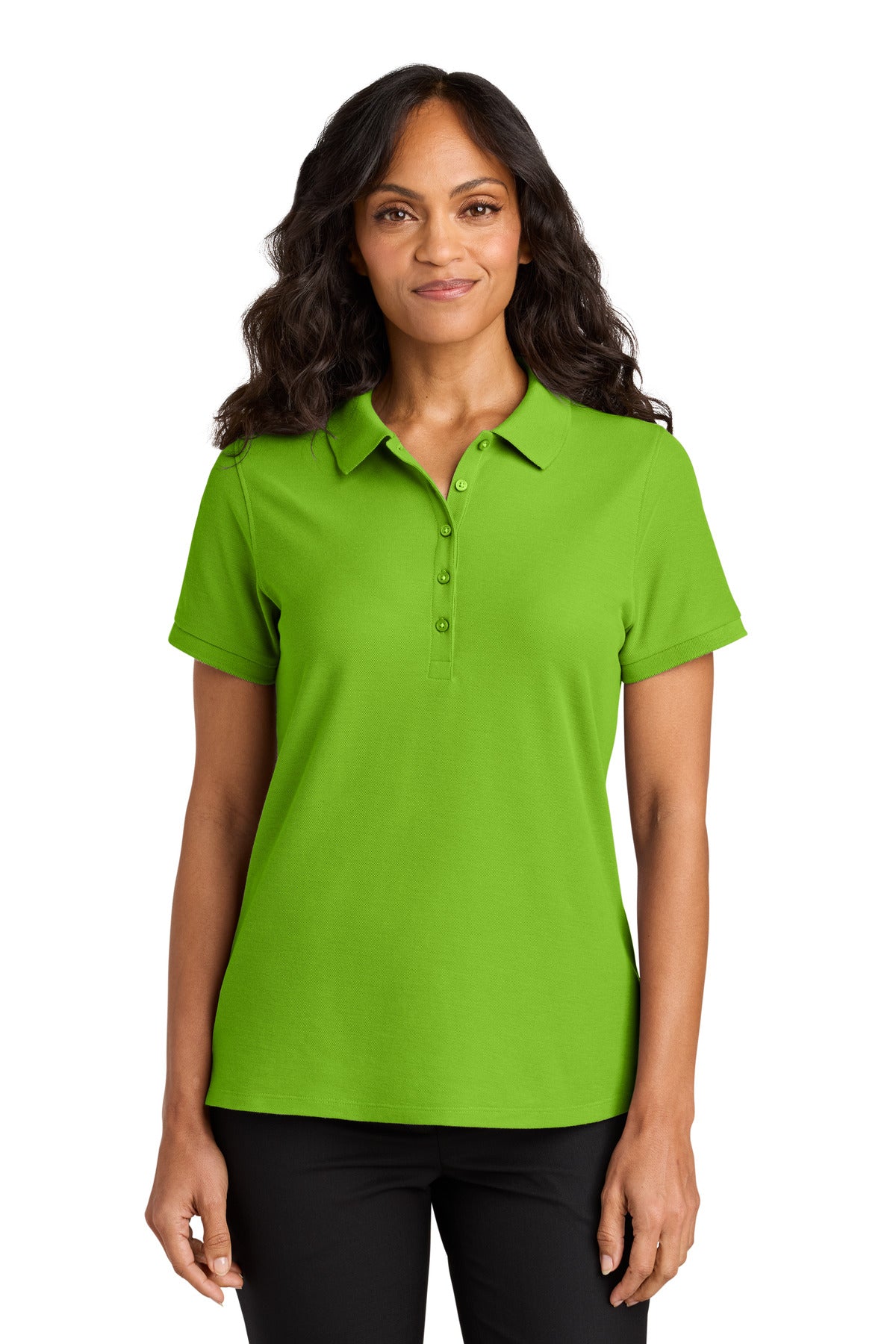 Port Authority Women's Wearever Signature Pique Polo LK200 in Lime