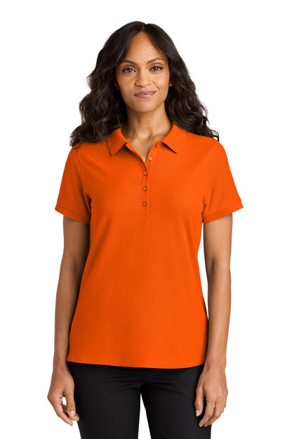 Port Authority Women's Wearever Signature Pique Polo LK200 in Neon Orange