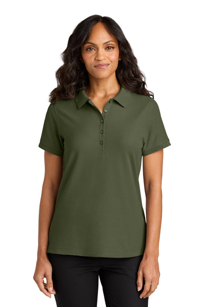 Port Authority Women's Wearever Signature Pique Polo LK200 in Olive Drab Green
