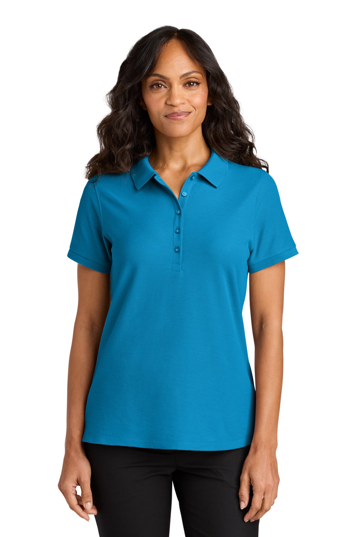 Port Authority Women's Wearever Signature Pique Polo LK200 in Parcel Blue