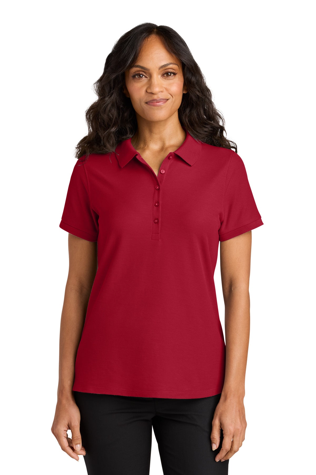 Port Authority Women's Wearever Signature Pique Polo LK200 in Red