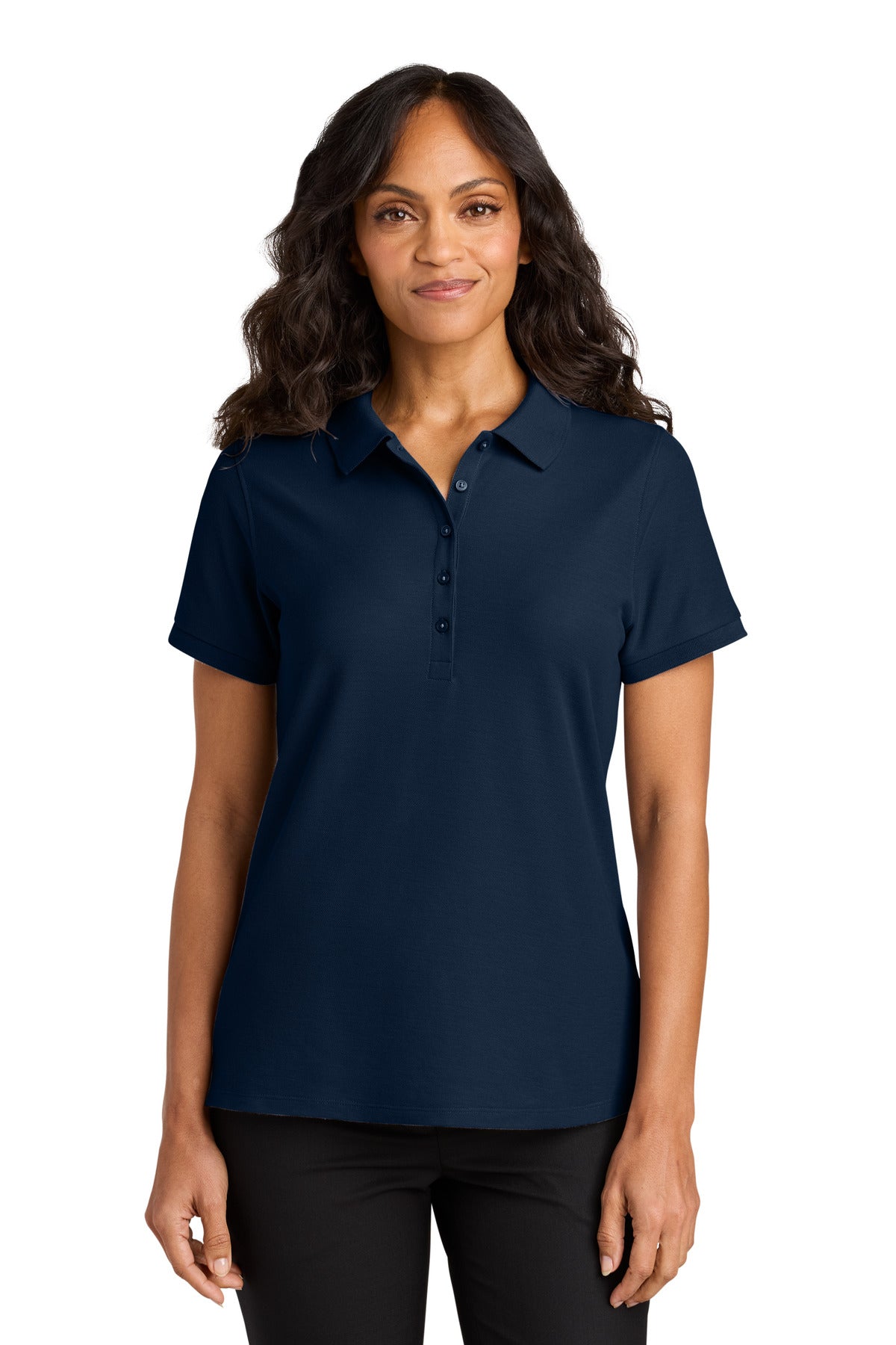 Port Authority Women's Wearever Signature Pique Polo LK200 in River Blue Navy