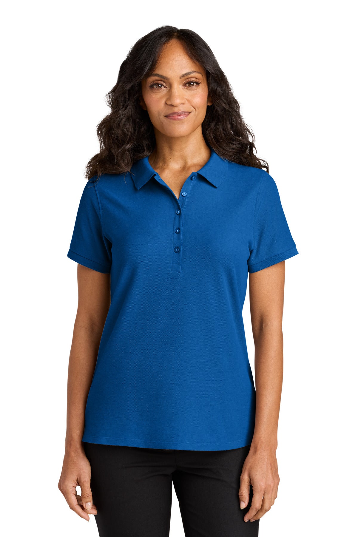Port Authority Women's Wearever Signature Pique Polo LK200 in Strong Blue