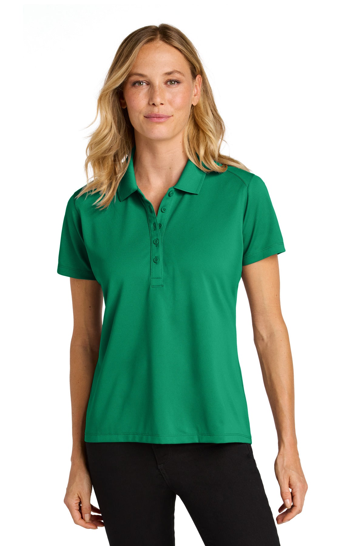 Port Authority Women's Wearever Performance Pique Polo LK240 in Bright Kelly Green