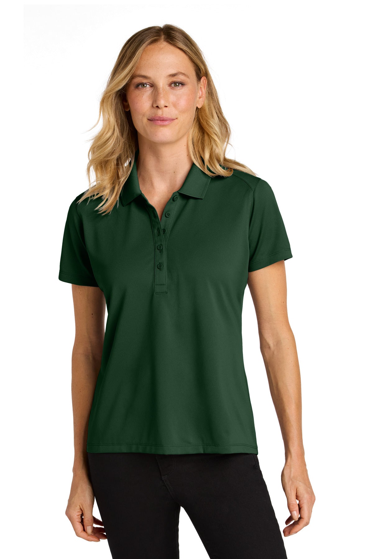 Port Authority Women's Wearever Performance Pique Polo LK240 in Deep Forest Green