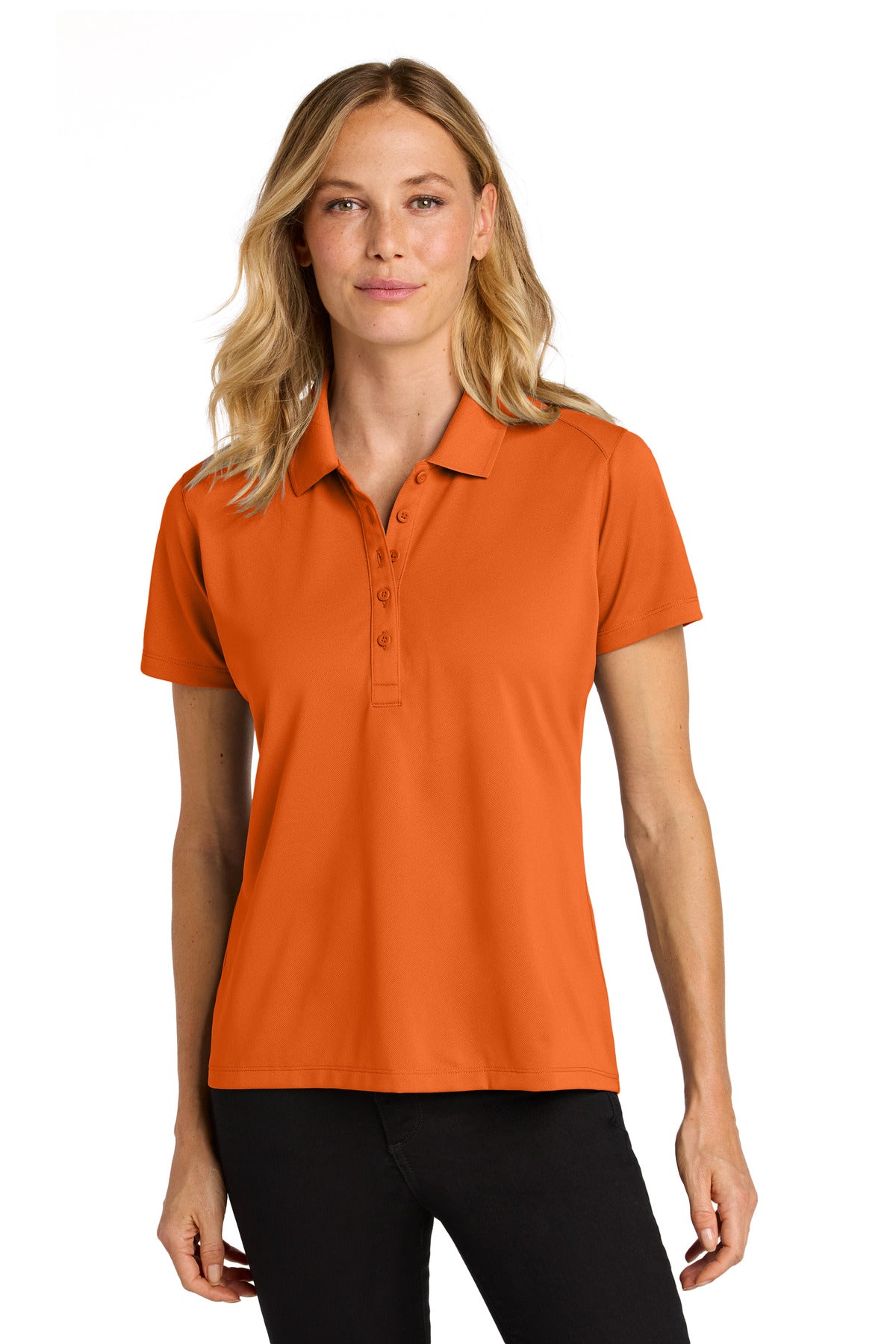 Port Authority Women's Wearever Performance Pique Polo LK240 in Field Orange