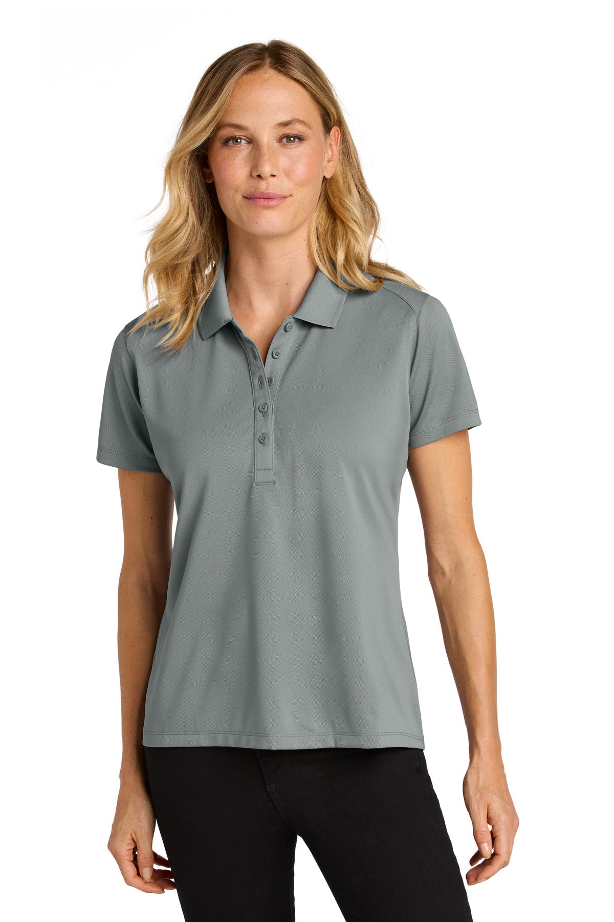 Port Authority Women's Wearever Performance Pique Polo LK240 in Gusty Grey