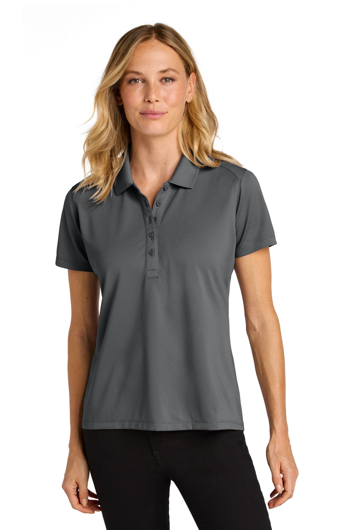 Port Authority Women's Wearever Performance Pique Polo LK240 in Storm Grey