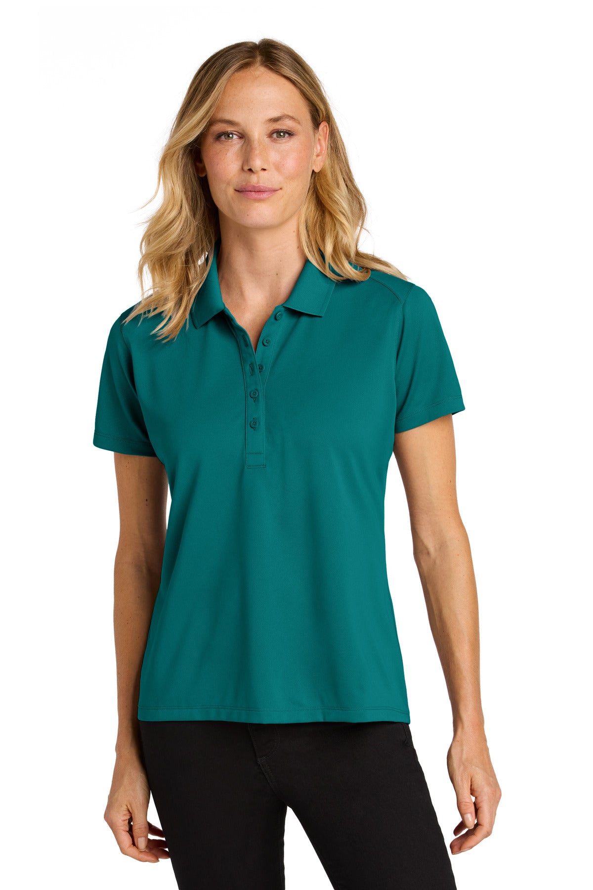 Port Authority Women's Wearever Performance Pique Polo LK240 in Teal Green