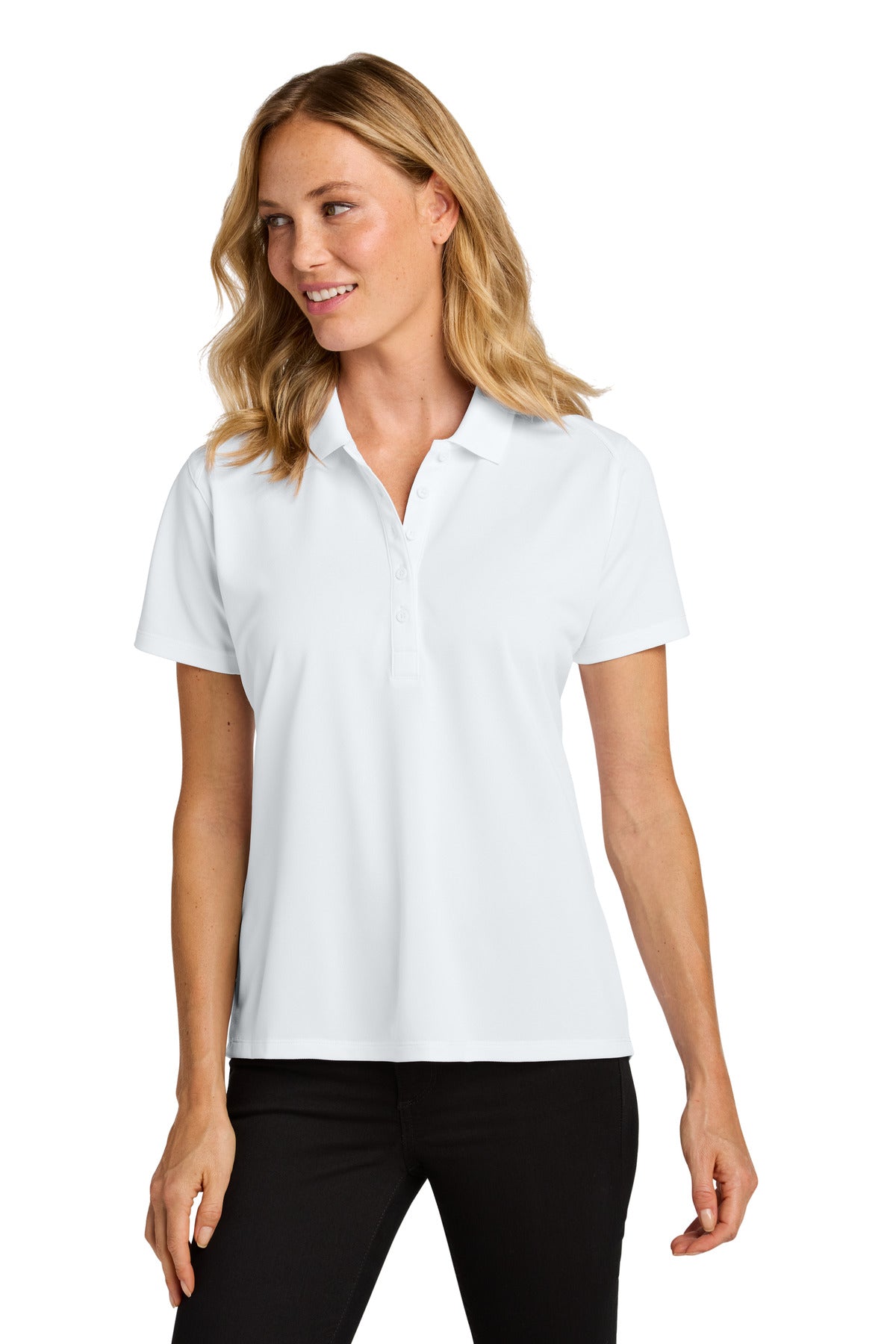 Port Authority Women's Wearever Performance Pique Polo LK240 in White