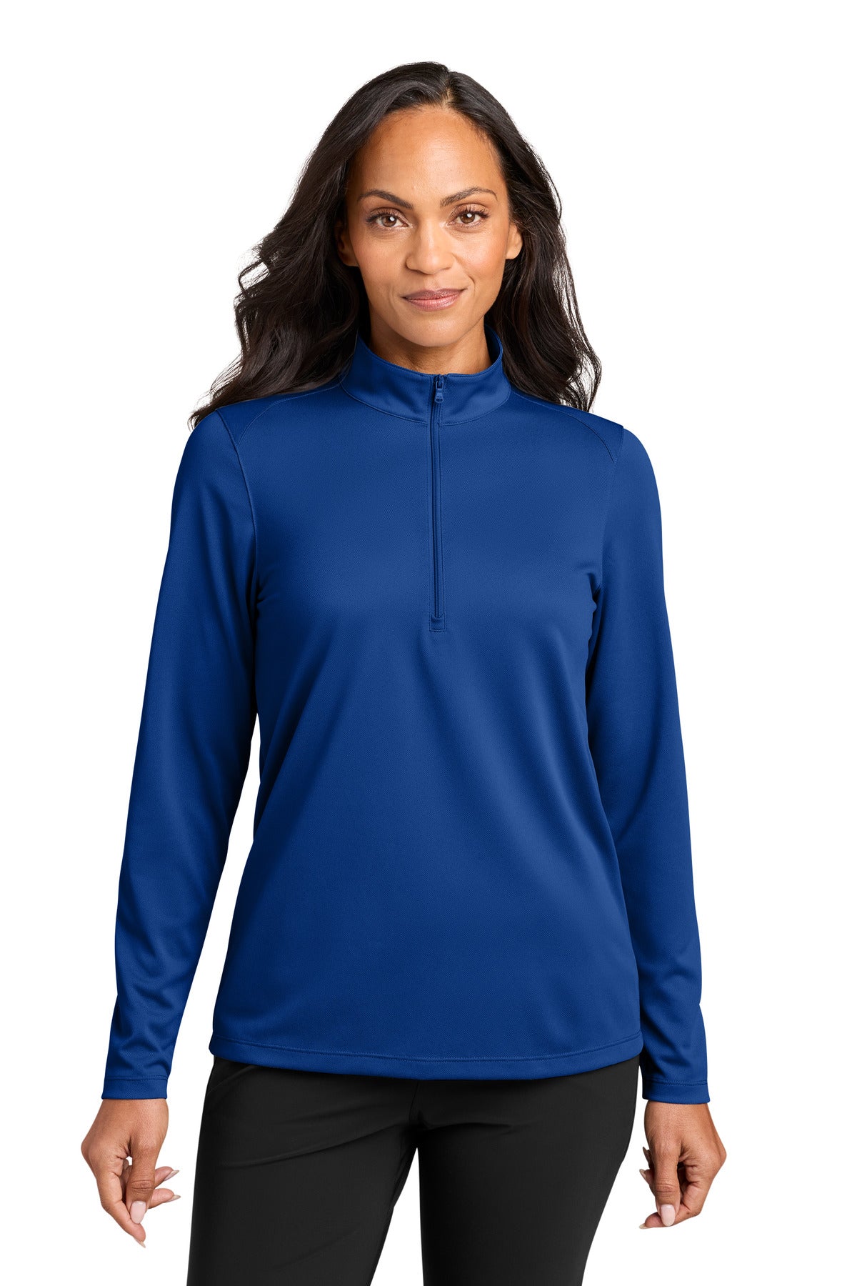 Port Authority Women's Wearever Performance Pique 1/4-Zip LK241 in True Royal